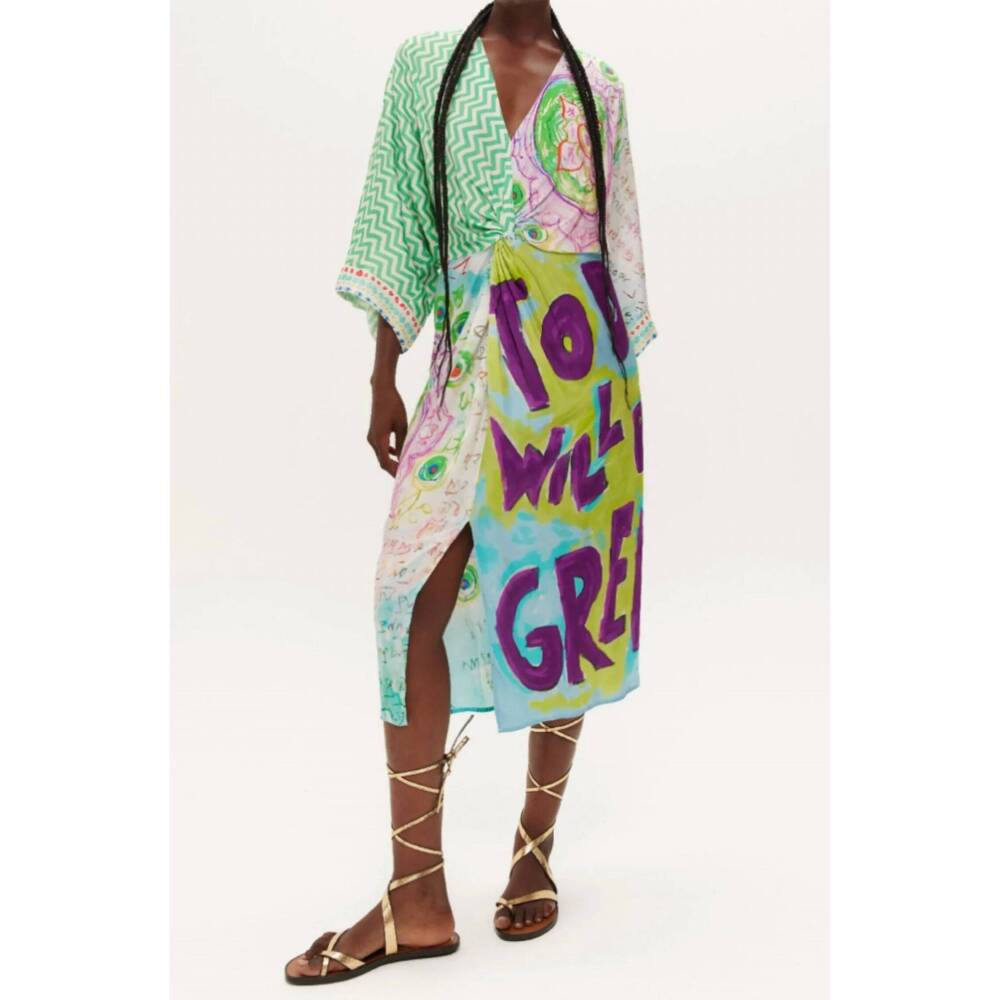 NEW ME369 camila midi dress in runic whisper
